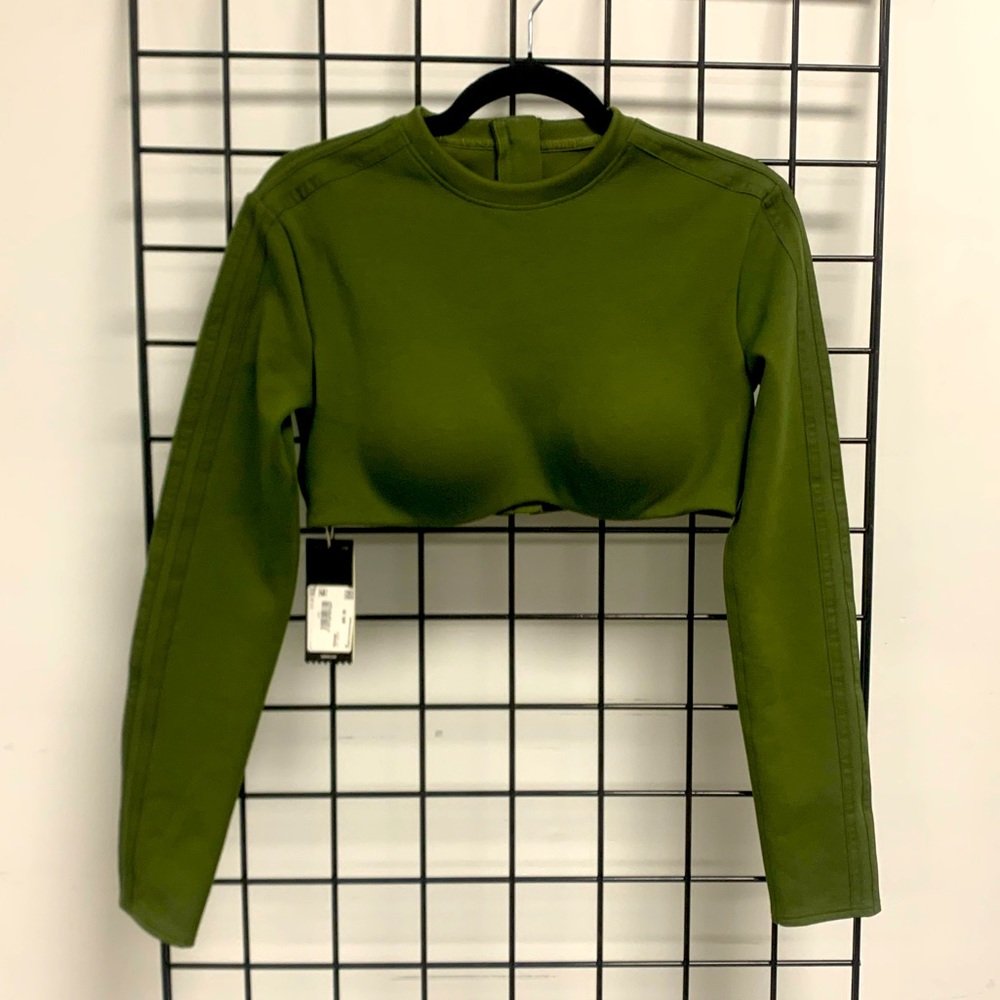 IVY PARK X ADIDAS HALLS OF IVY WILD PINE PADDED CROP TOP
